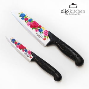 다이아몬드 장미칼 2종세트 과도+식도