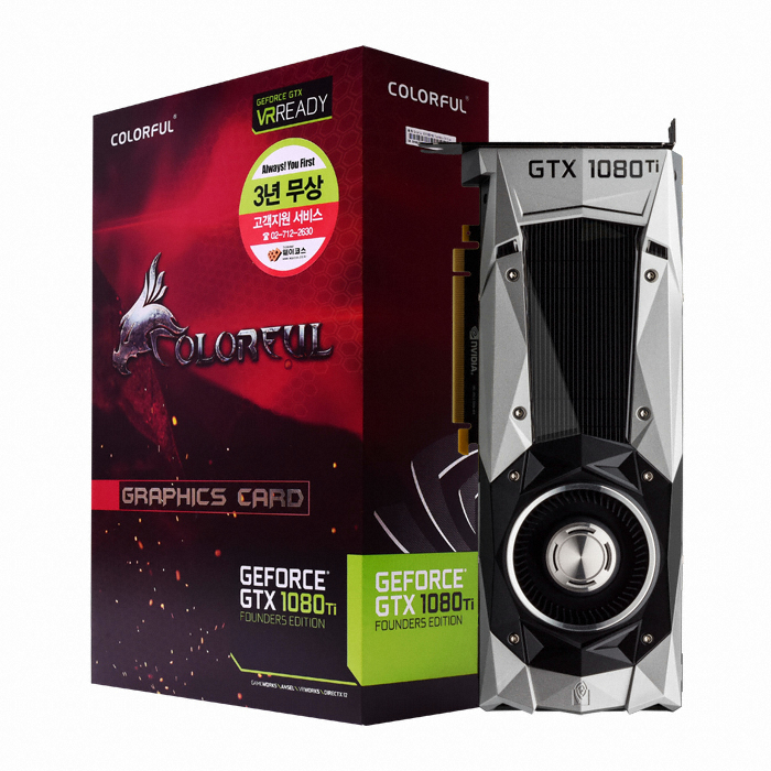 COLORFUL ������ GTX1080 Ti Founders Edition D5X 11GB