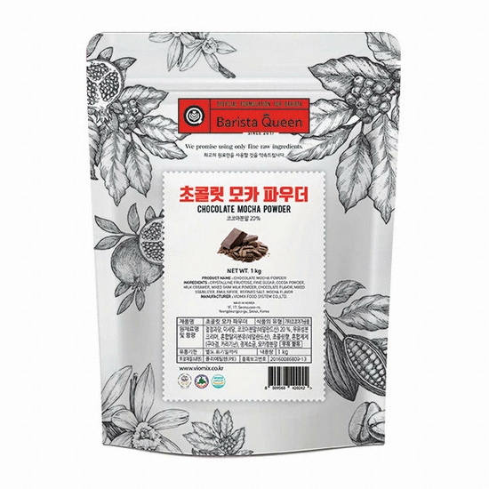 바이오믹스푸드시스템 바리스타퀸 초콜릿 모카 파우더 1kg (10개)_이미지