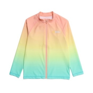  내셔널지오그래픽 키즈 K232URG740 그라데이션 로고 집업 MINT