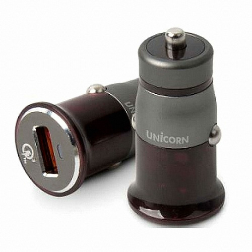 서진네트웍스 UNICORN 차량용 1포트 USB 고속 충전기 QC-100