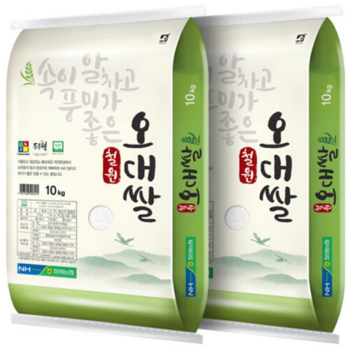 철원농협 2026 햅쌀 철원 오대쌀 10kg (2개)_이미지