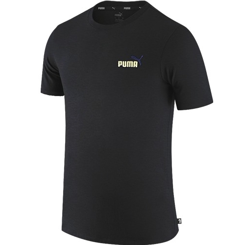 푸마 에센셜 플러스 EMB 로고 반팔티 587184 (01, 블랙)