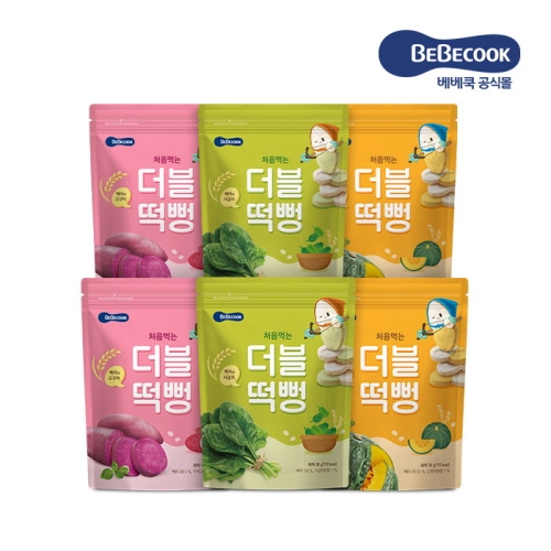 베베쿡 처음먹는 더블떡뻥  3종(단호박+고구마+시금치) 30g이미지입니다. 누르면 해당 게시물로 새창이동합니다.