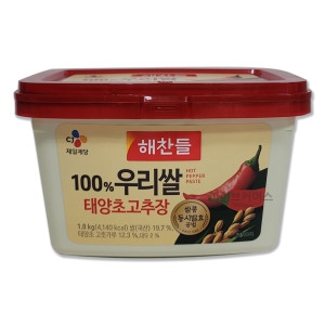 100% 우리쌀 태양초고추장 보통매운맛 고추장 1.8kg