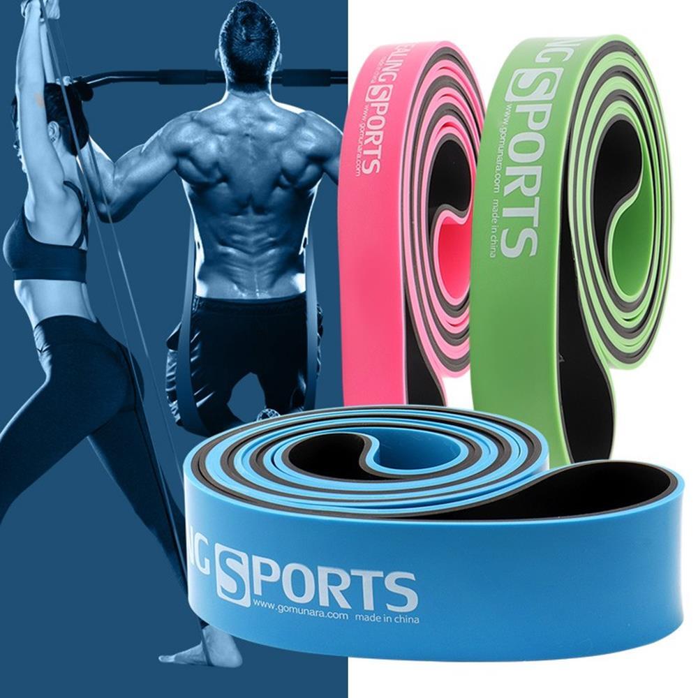 풀업밴드 투톤 철봉 운동 (4단계, 투톤그린)_이미지