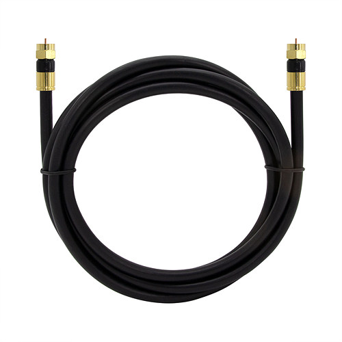 탑라인에이치디 솔탑 골드 고급형 블랙 TV 동축 케이블 (SOLTOP-504, 3m)_이미지
