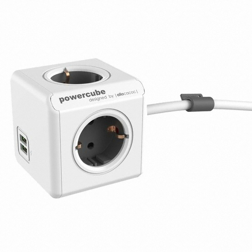 알로카코 파워큐브 익스텐디드 4구 USB 멀티탭 (1.5m)