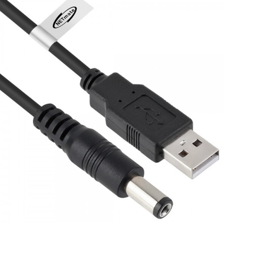 강원전자 NETmate NMC-UP211024B USB to DC 5.5x2.1 전원 케이블