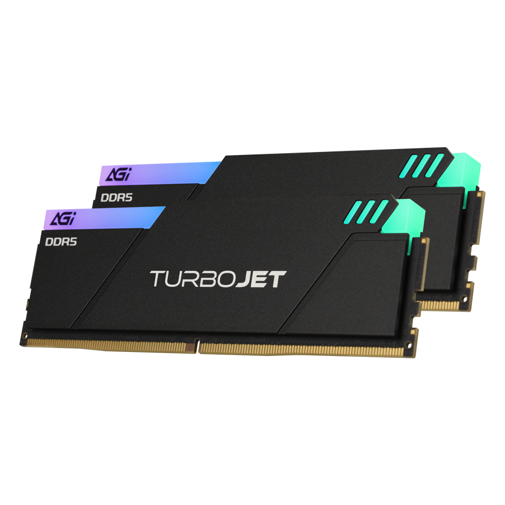 AGI DDR5-6000 CL36 TURBOJET UD858 RGB 블랙 패키지 서린 (32GB(16Gx2))_이미지