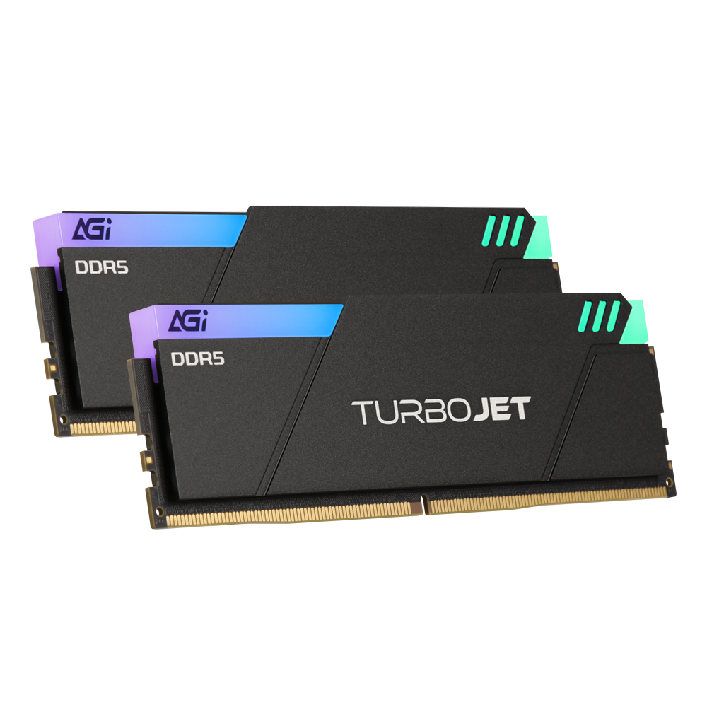 AGI DDR5-6000 CL36 TURBOJET UD858 RGB 블랙 패키지 서린 (32GB(16Gx2))_이미지