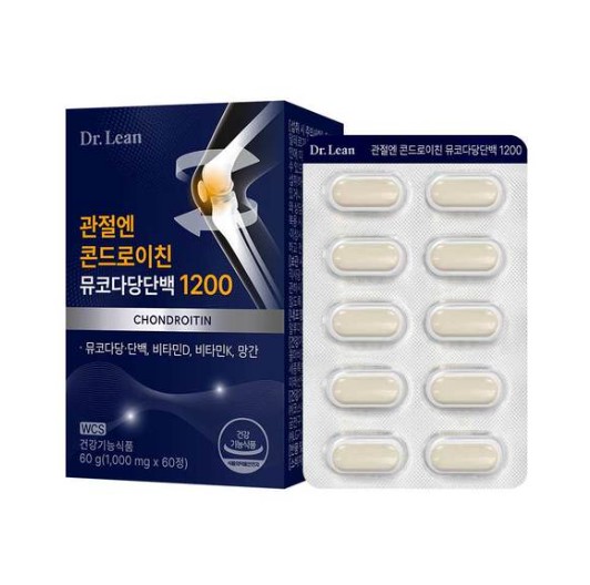 닥터린 관절엔 콘드로이친 뮤코다당단백 1200 60정이미지입니다. 누르면 해당 게시물로 새창이동합니다.