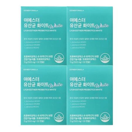 에스더포뮬러 여에스더 유산균 화이트 30캡슐 (4개)_이미지