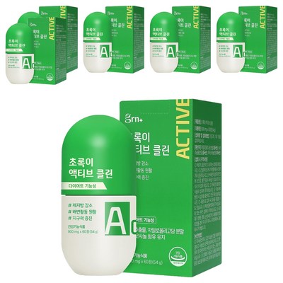 GRN 초록이 액티브 클린 60정 (6개)