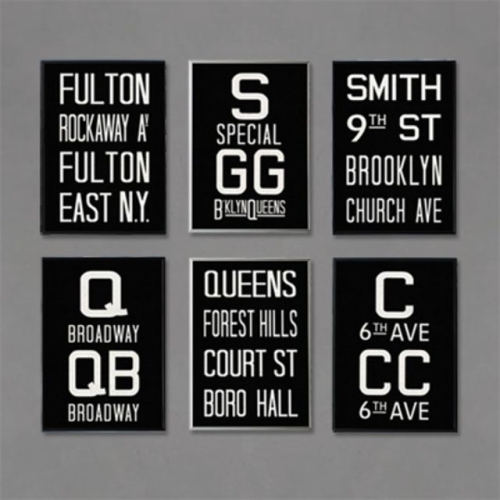 에이모노 NYC 서브웨이 사인 Metal프레임_이미지