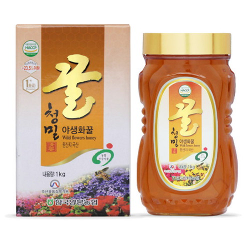 청밀 야생화꿀 1kg (병)