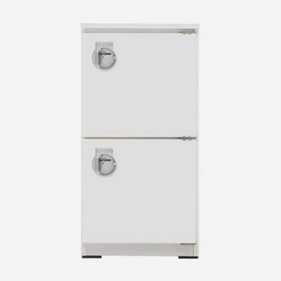 자르파라가구 세로 2단2칸 컬러믹스 개인 잠금 사물함 (4색) 병원 직원 헬스장 학원 40cm