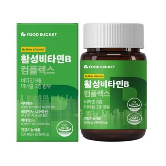 푸드버킷 활성<b>비타민</b><b>B</b> 컴플렉스 90정