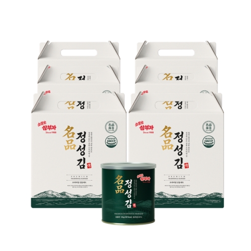 소문난삼부자 명품 정성김 1호 캔김 선물세트 (6개)_이미지