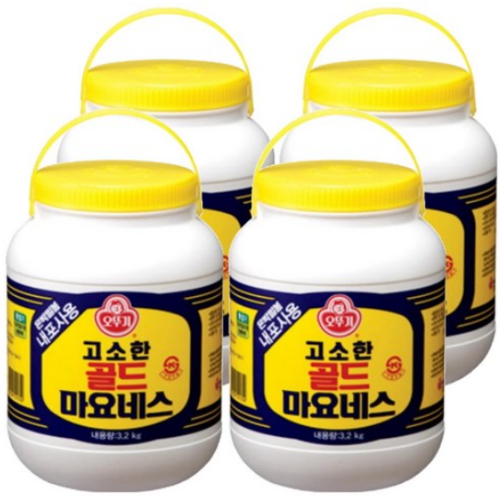오뚜기 고소한 골드 마요네스 통 3.2kg (4개)_이미지