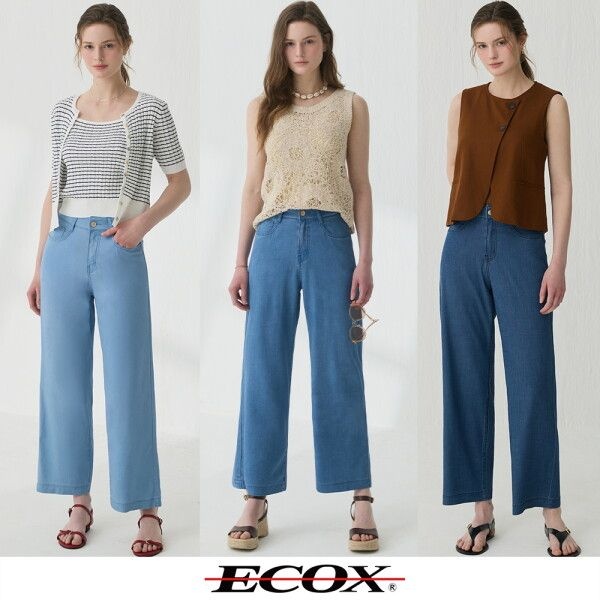 ECOX 여성 썸머 리오셀 블렌디드 데님 3종_이미지