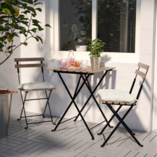 이케아 TARNO 테르뇌 야외 테이블 550 (의자2개)_이미지