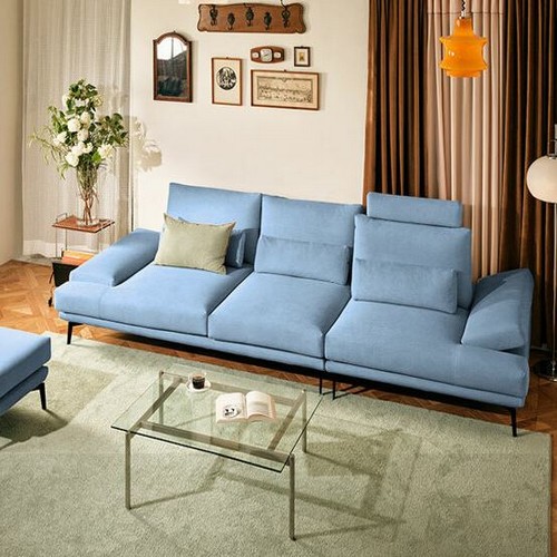 에싸 토레스 스윙기능 카시미라 패브릭 소파 4인용 (스툴포함)_이미지