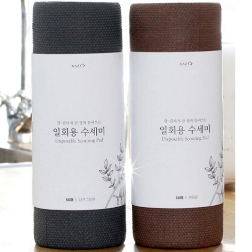 가쯔 프리미엄 일회용 수세미 60매 (2개)_이미지