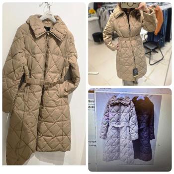 오프리미츠 MG01 50%+20%인하최종가다이아변형페미닌집업퀼팅밸티드롱코트 M25D E51642574_이미지