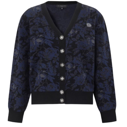 세인트앤드류스 별 심볼 보니 스코틀랜드 자카드 V넥 가디건 821E3SWA23_BK이미지입니다. 누르면 해당 게시물로 새창이동합니다.