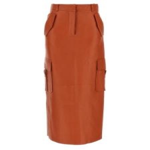 짐머만 숏 스커트 0726SF241SPIC ORANGE