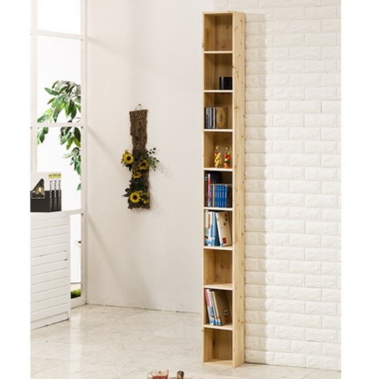 포메리트 삼나무 타워형 틈새 DVD장 9칸_이미지