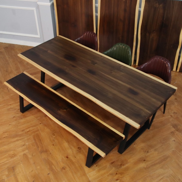 라라홈  뉴송 우드슬랩 식탁 2000 (의자별도)