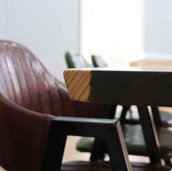 라라홈 뉴송 우드슬랩 식탁 2000 (의자별도)_이미지