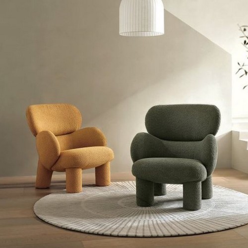 알로소 엘머 파파 부클레 패브릭 암체어 1인용