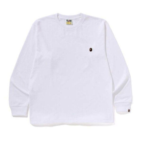 베이프 A BATHING APE 일본제 원포인트 롱슬리브 티셔츠 1L80111002_이미지