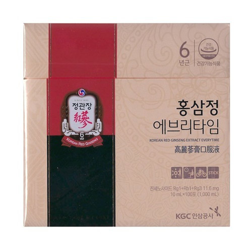 정관장 홍삼정 에브리타임 10ml 100포 (5개)_이미지
