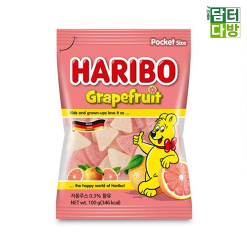 하리보 그레이프 프루트 100g (22개)_이미지