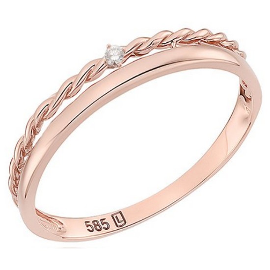 로이드 14K 스톤 트와이스 미스링 반지 LRS21073G_이미지