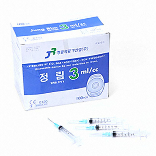 정림 일회용 주사기 24G 19mm 3ml