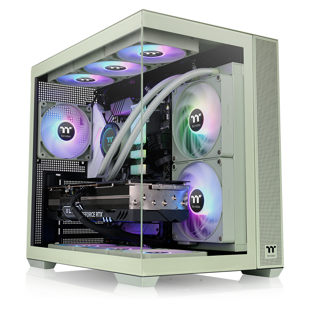 써멀테이크 View 380 TG ARGB (말차 그린)_이미지