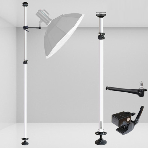 본젠 KV-386 유니버셜 폴 + KM-191G 클램프 + KM-892 익스텐션암_이미지