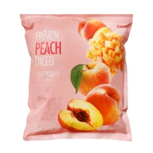 웰루츠 냉동 복숭아 다이스 1kg_이미지