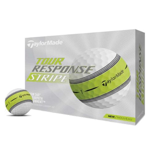 테일러메이드 2022 투어 리스펀스 스트라이프 (라임화이트, 6개)_이미지