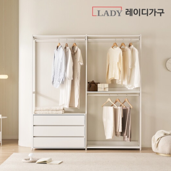 레이디가구 에어랙 철제 드레스룸 7단 선반 400_이미지