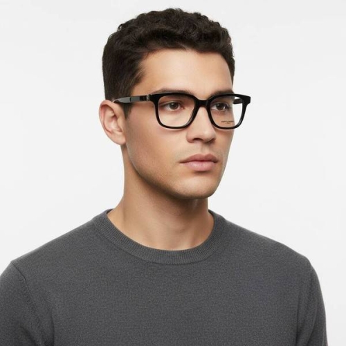 입생로랑 생로랑 안경테 SL M110 001 스퀘어 뿔테 안경 1566002