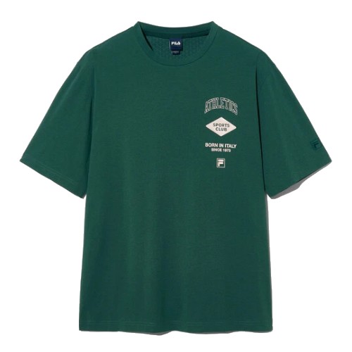 휠라 냉감 3단 로고 반팔티 FS2RSH2107X_DGR_이미지