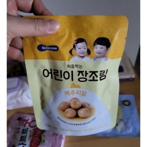 베베쿡 처음먹는 어린이 장조림 메추리알 100g (4개)