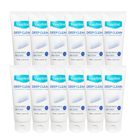 애경 바세린 딥클린 클렌징폼 150ml (12개)