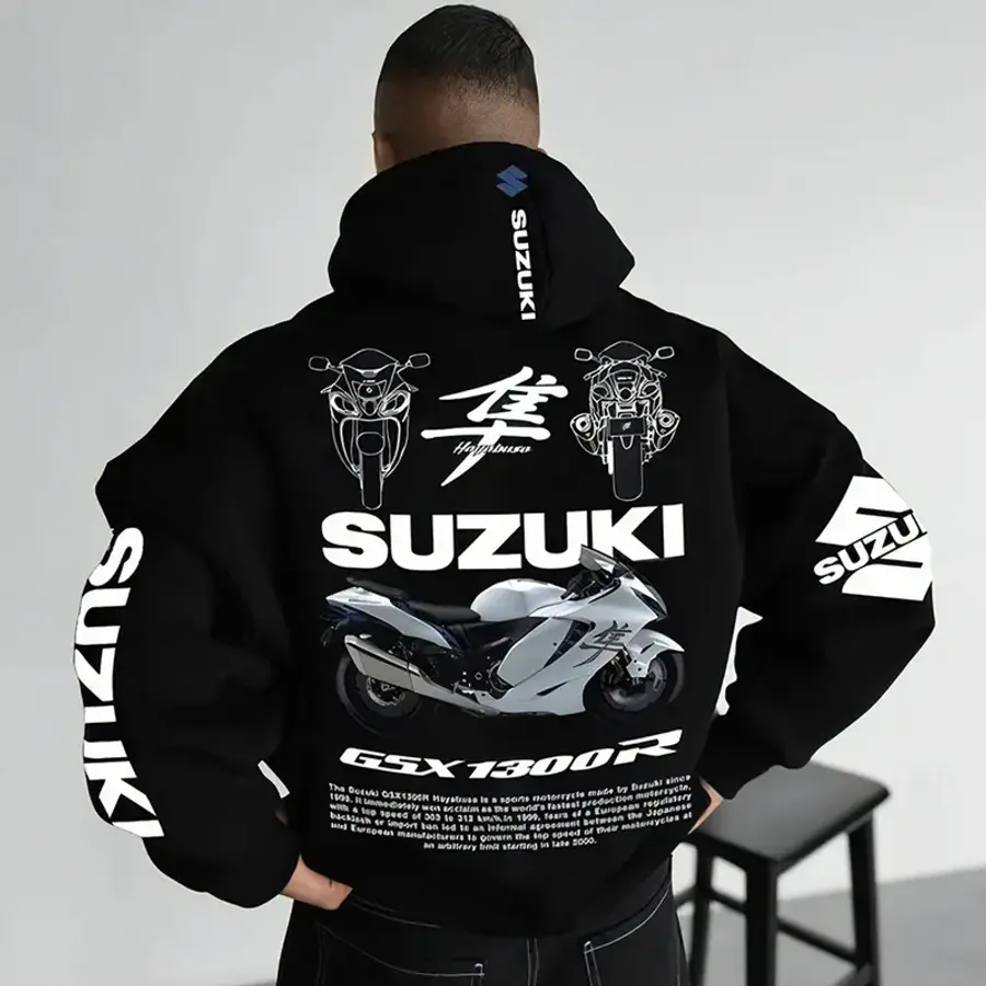 빅 스즈키 GSX-1300R 오토바이 후드티 S-3XL 바이크 레이싱 옷 모터사이클 라이딩 티셔츠